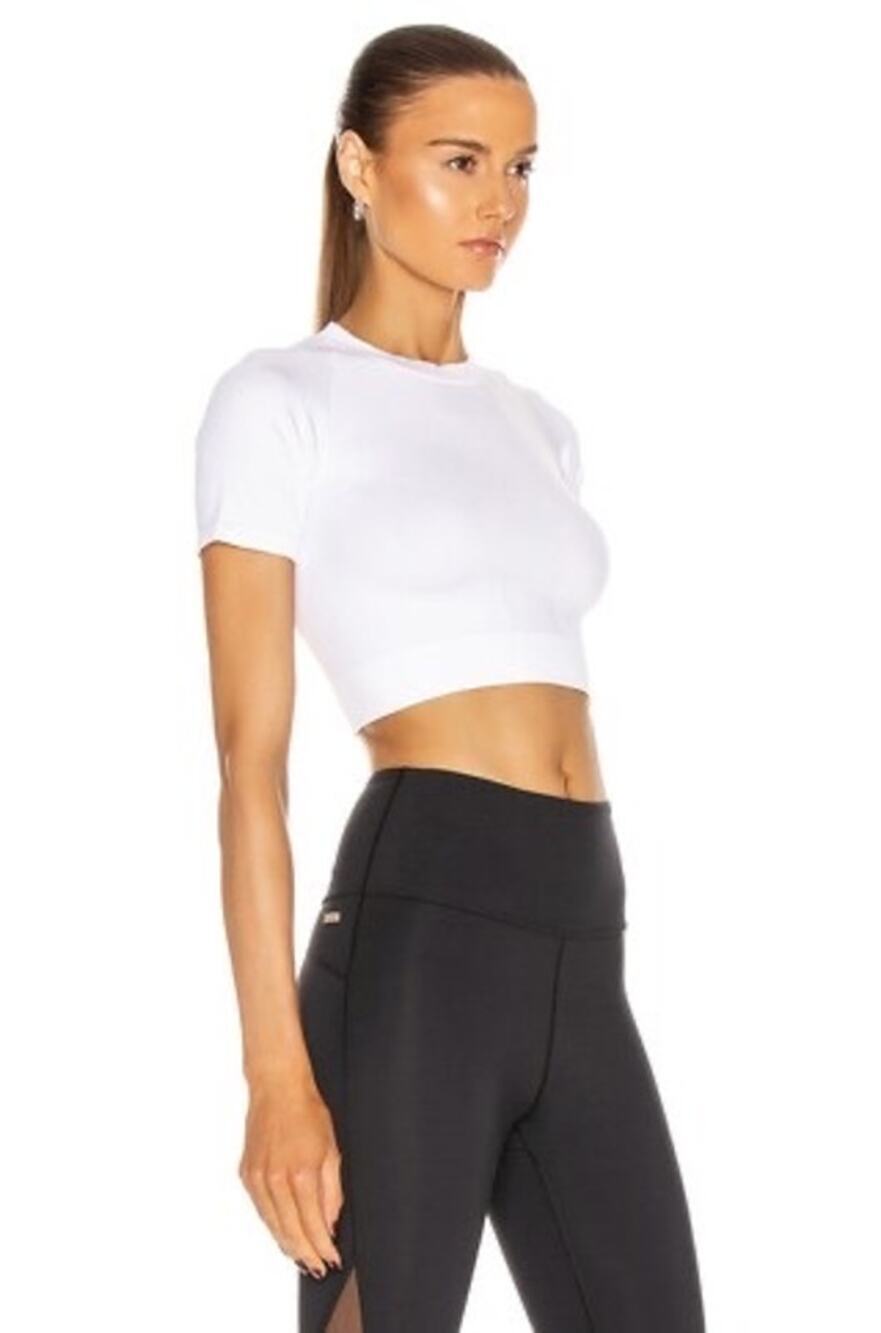 ALALA | Cropped Barre Seamless Tee Summer Activewear Workout Fitness Sz XS